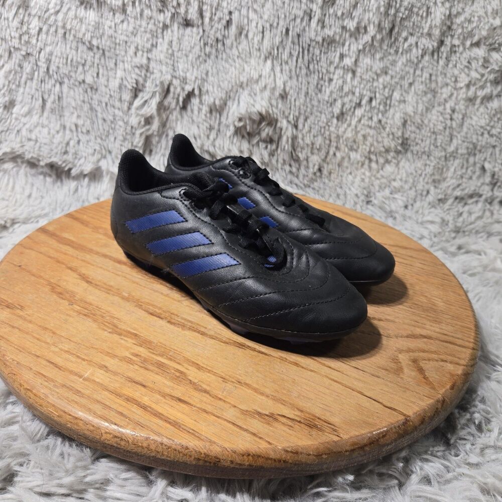 Adidas Goletto VIII FG J Soccer Cleats Black Blue Kids Youth Size 2 Boots GX6906